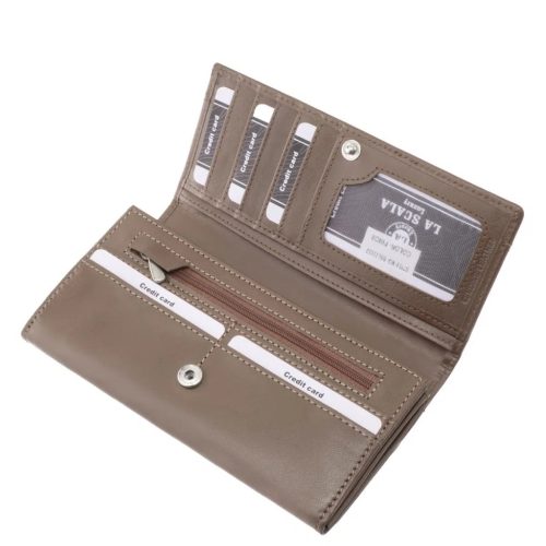 La Scala SBL72037 taupe női bőr pénztárca