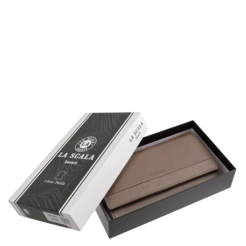La Scala SBL72037 taupe női bőr pénztárca