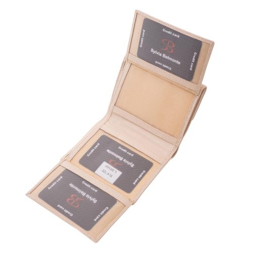 Sylvia Belmonte női pénztárca valódi bőrből SLV120 L.BEIGE