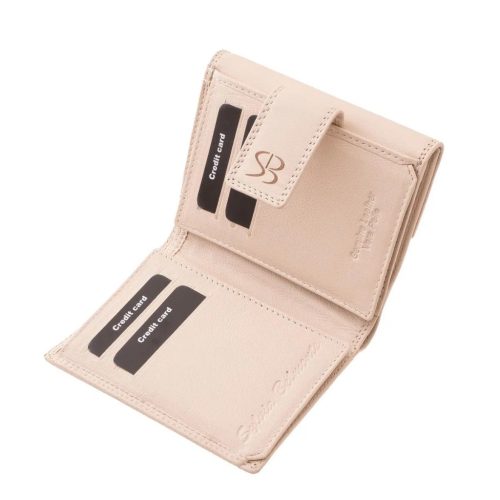 Sylvia Belmonte női pénztárca valódi bőrből SLV120 L.BEIGE