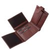 Csíkbetétes Corvo Bianco férfi pénztárca CBF1027/T cognac