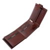 Csíkbetétes Corvo Bianco férfi bőr pénztárca CBF1021/T cognac