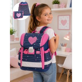 Belmil Simple Hearts iskolatáska szett