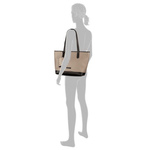 Tom Tailor női válltáska XENIA ZIP SHOPPER L fekete bézs