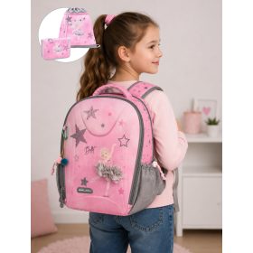 Ballet Light Pink 338-82 elsős iskolatáska szett