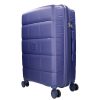 Benzi 5901 L kék nagy méretű bővíthető bőrönd