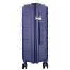 Benzi 5901 L kék nagy méretű bővíthető bőrönd