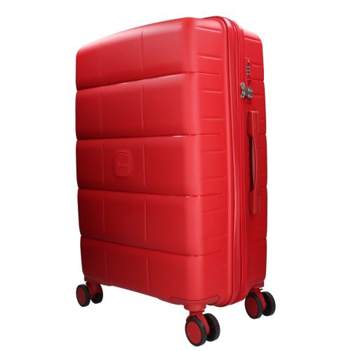 Benzi 5901 L piros nagy méretű bővíthető bőrönd