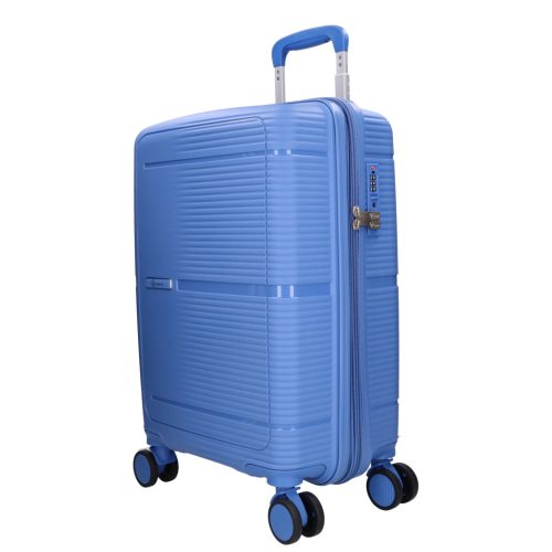 Benzi Barcelona 5899 S világos kék bővíthető kabinbőrönd