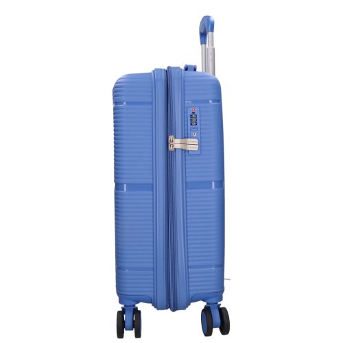 Benzi Barcelona 5899 S világos kék bővíthető kabinbőrönd