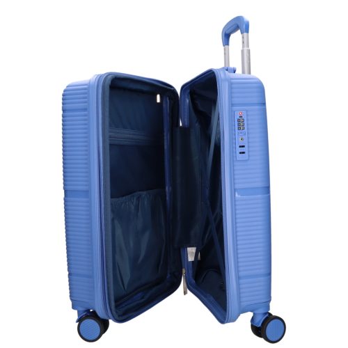 Benzi Barcelona 5899 S világos kék bővíthető kabinbőrönd