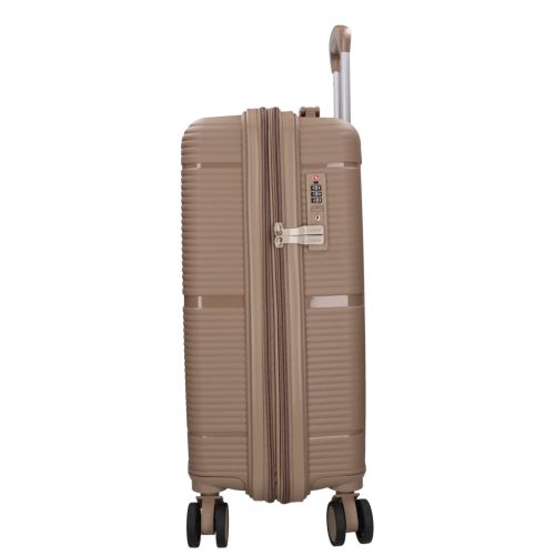 Benzi Barcelona 5899 S bézs bővíthető kabinbőrönd