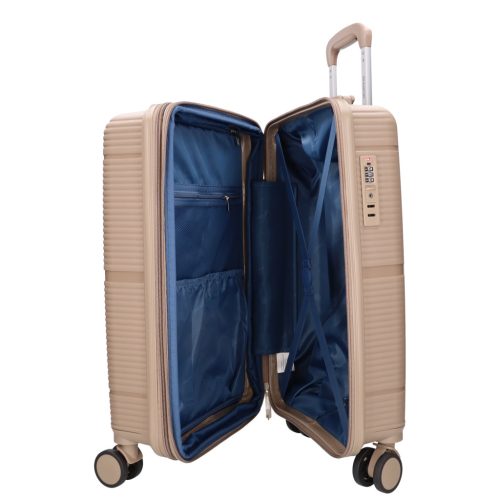 Benzi Barcelona 5899 S bézs bővíthető kabinbőrönd