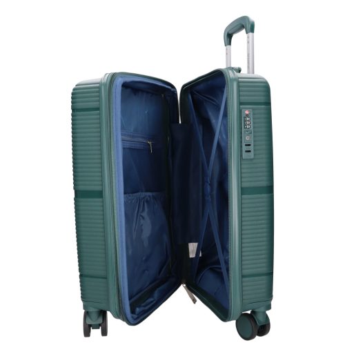 Benzi Barcelona 5899 S zöld bővíthető kabinbőrönd