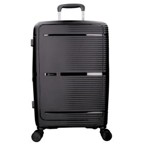   Benzi Barcelona 5899 M fekete közepes méretű bővíthető bőrönd
