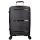 Benzi Barcelona 5899 M fekete közepes méretű bővíthető bőrönd