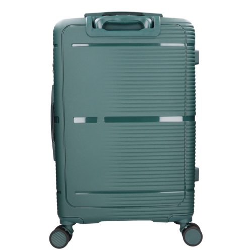 Benzi Barcelona 5899 M zöld közepes méretű bővíthető bőrönd