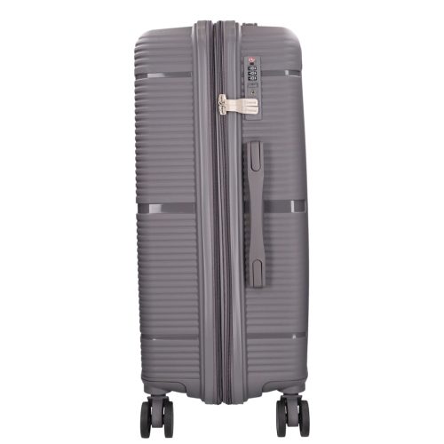 Benzi Barcelona 5899 M szürke közepes méretű bővíthető bőrönd