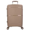 Benzi Barcelona 5899 M bézs közepes méretű bővíthető bőrönd