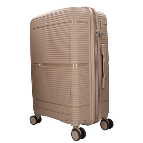 Benzi Barcelona 5899 M bézs közepes méretű bővíthető bőrönd