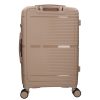 Benzi Barcelona 5899 M bézs közepes méretű bővíthető bőrönd