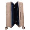 Benzi Barcelona 5899 M bézs közepes méretű bővíthető bőrönd