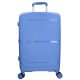Benzi Barcelona 5899 M világos kék közepes méretű bővíthető bőrönd