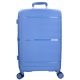 Benzi Barcelona 5899 L világos kék nagy méretű bővíthető bőrönd