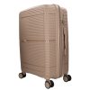 Benzi Barcelona 5899 L bézs nagy méretű bővíthető bőrönd