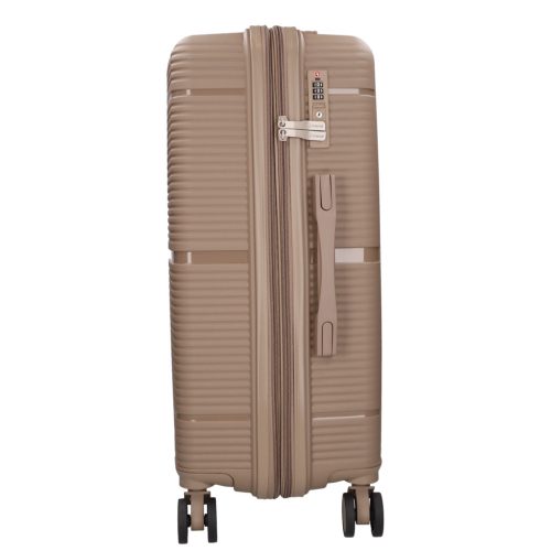 Benzi Barcelona 5899 L bézs nagy méretű bővíthető bőrönd