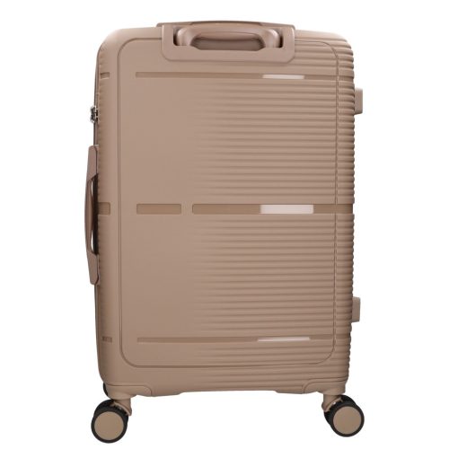 Benzi Barcelona 5899 L bézs nagy méretű bővíthető bőrönd