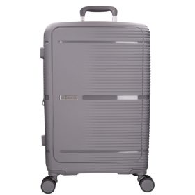   Benzi Barcelona 5899 L szürke nagy méretű bővíthető bőrönd