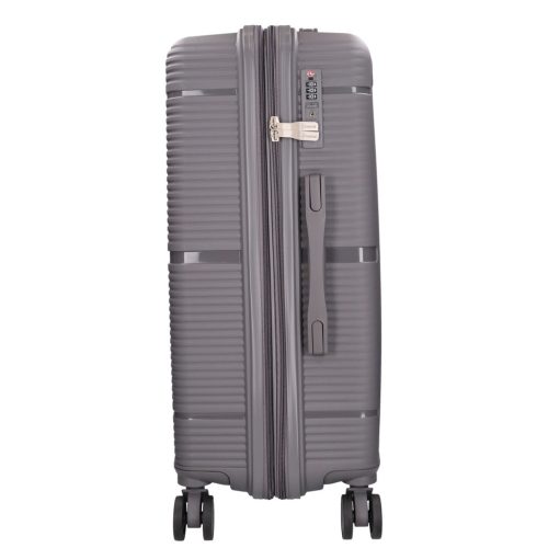 Benzi Barcelona 5899 L szürke nagy méretű bővíthető bőrönd