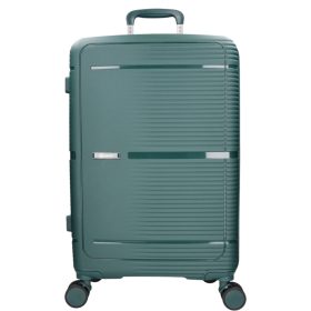   Benzi Barcelona 5899 L zöld nagy méretű bővíthető bőrönd