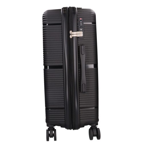 Benzi Barcelona 5899 L fekete nagy méretű bővíthető bőrönd