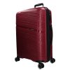 Benzi Malaga 5904 L bordó nagy méretű bővíthető bőrönd