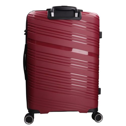 Benzi Malaga 5904 L bordó nagy méretű bővíthető bőrönd