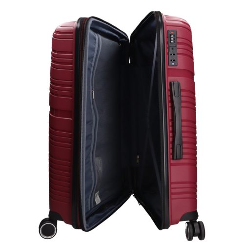 Benzi Malaga 5904 L bordó nagy méretű bővíthető bőrönd