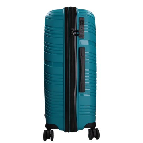 Benzi Malaga 5904 L zöld nagy méretű bővíthető bőrönd