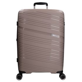   Benzi Malaga 5904 L szürke nagy méretű bővíthető bőrönd