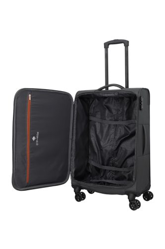 travelite Priego M 4w Antracite közepes bőrönd