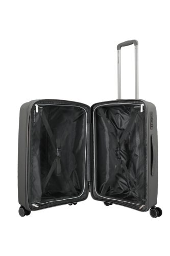 Travelite Voyaage M antracit BŐVÍTHETŐ közepes bőrönd