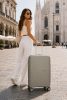 Travelite Voyaage M bézs BŐVÍTHETŐ közepes bőrönd