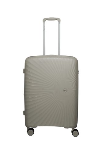 Travelite Voyaage M bézs BŐVÍTHETŐ közepes bőrönd