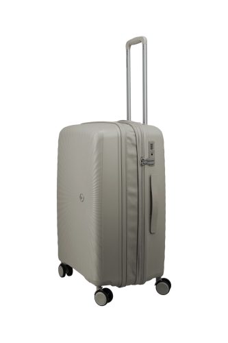 Travelite Voyaage M bézs BŐVÍTHETŐ közepes bőrönd
