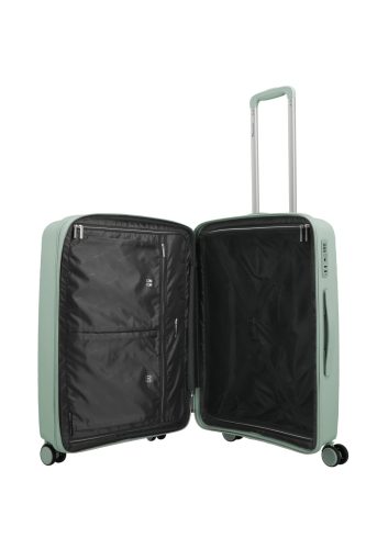 Travelite Voyaage M zöld BŐVÍTHETŐ közepes bőrönd