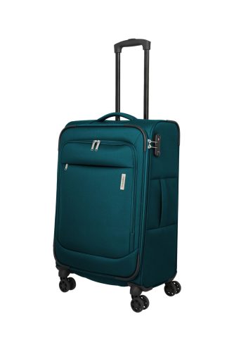 travelite Priego M 4w petrol közepes bőrönd