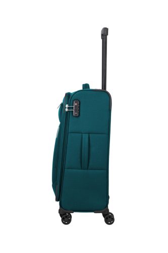 travelite Priego M 4w petrol közepes bőrönd