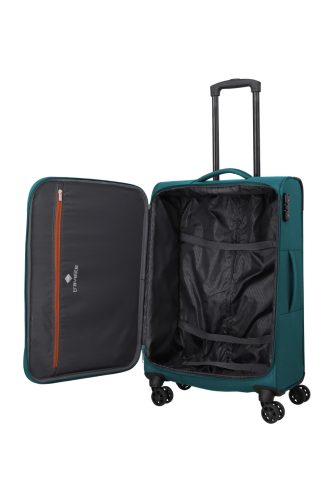 travelite Priego M 4w petrol közepes bőrönd
