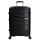 Benzi Malaga 5904 M fekete közepes méretű bővíthető bőrönd